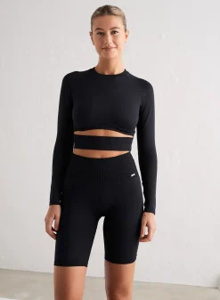 Black Limitless Seamless Biker Shorts*AIM’N Online