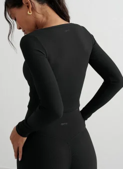 Ribbed Performance Zipped Cardigan*AIM’N Hot
