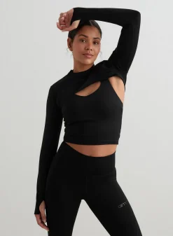 Black Sculpting Long Sleeve Bolero*AIM’N Best