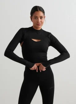 Black Sculpting Long Sleeve Bolero*AIM’N Best