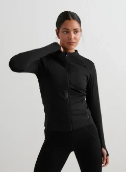 Black Sculpting Zip Jacket*AIM’N New