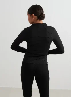 Black Sculpting Zip Jacket*AIM’N New