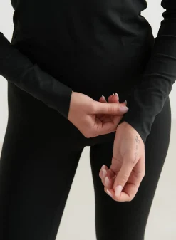 Black Sense Cutout Back Long Sleeve*AIM’N Best