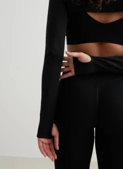 Black Shape Seamless Long Sleeve Bolero*AIM’N Hot
