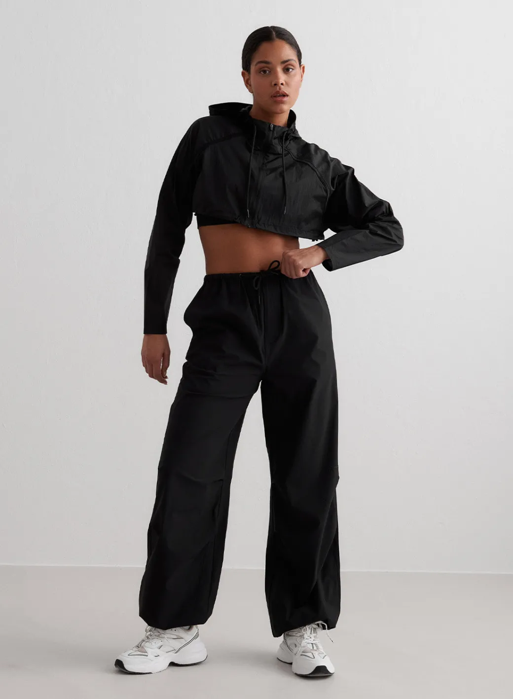 Windbreaker Plain Parachute Pants*AIM’N Hot