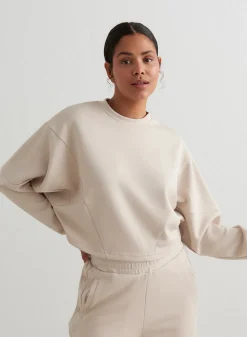 Café Au Lait Comfy Block Sweatshirt*AIM’N Hot