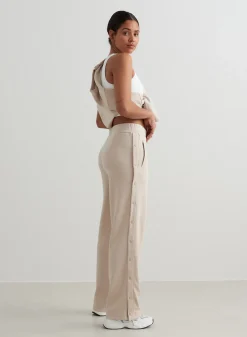 Café Au Lait Comfy Buttoned Pants*AIM’N