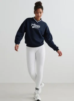 Navy Pitch V-neck Sweatshirt*AIM’N Sale