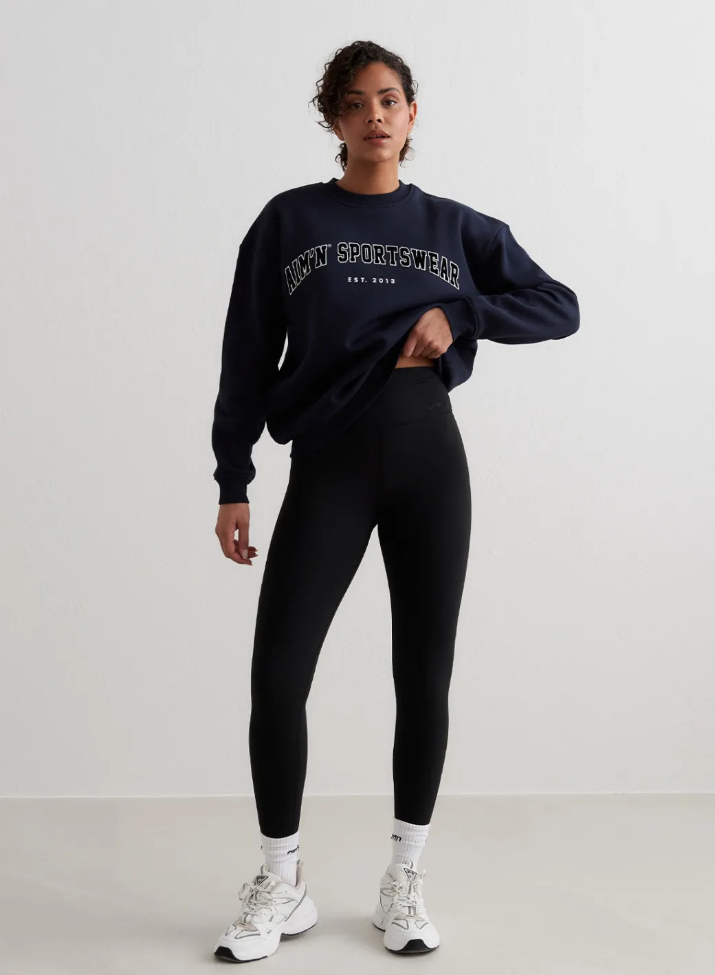 Navy Varsity Sweatshirt*AIM’N Best