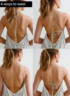 Off-white Flowy Long Dress*AIM’N Hot