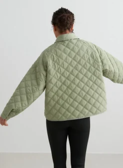Pale Khaki Quilted Femme Jacket*AIM’N