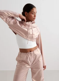 Metallic Cropped Jacket*AIM’N