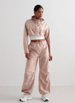 Metallic Plain Parachute Pants*AIM’N Sale