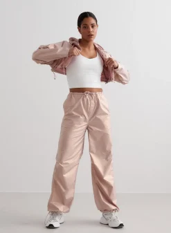 Metallic Plain Parachute Pants*AIM’N Sale
