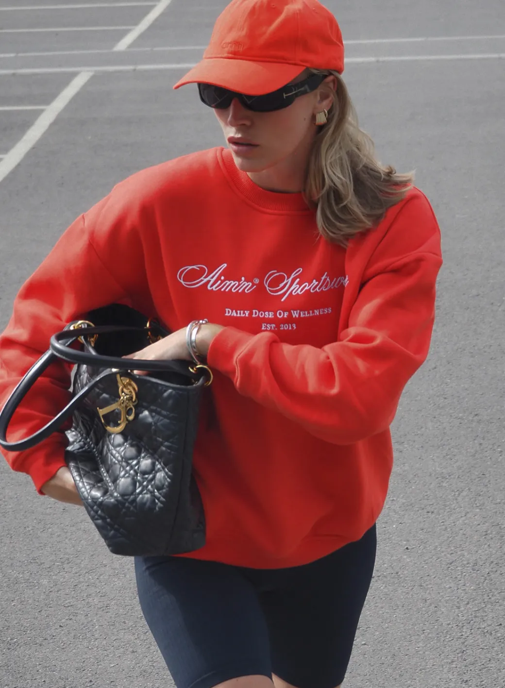 90's Red Heritage Sweatshirt*AIM’N Hot