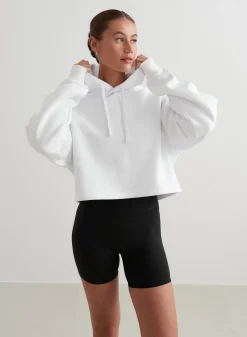 White Cropped Hoodie*AIM’N Online