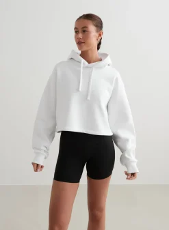 White Cropped Hoodie*AIM’N Online